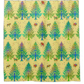 Spuren in der Sonne machen Duschvorhang (Vorderseite)