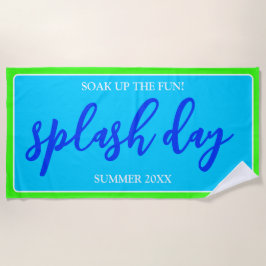 Spüren Sie den Spaß | Sommerpest | Pool Blue Strandtuch