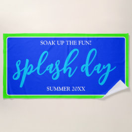 Spüren Sie den Spaß | Summer Pool Vibes | Splash D Strandtuch