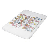 Spüren Sie Ihre Zähne Badematte (Schrägansicht)