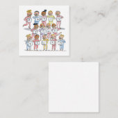 Spüren Sie Ihre Zähne Quadratische Visitenkarte (Vorne/Hinten)