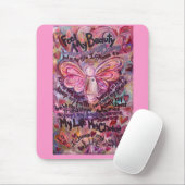 Spüren Sie meine Schönheit rosa Krebs Engel Mousep Mousepad (Mit Mouse)