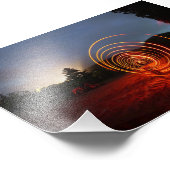 Spuren von Licht - Feuerausgabe- Fotodruck (Ecke)