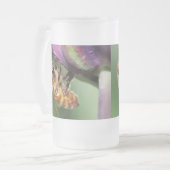 Spürende kleine Biene Mattglas Bierglas (Vorderseite Links)