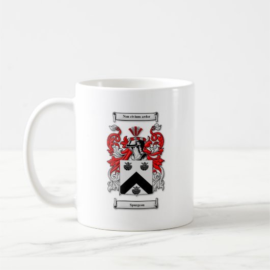 Spurgeon Wappen Kaffeetasse (Links)