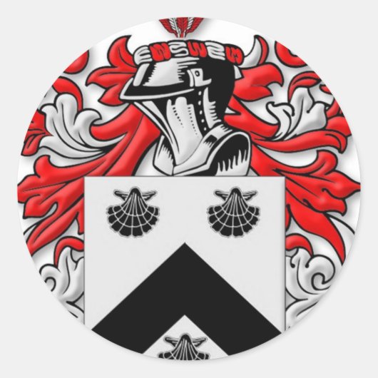 Spurgeon-Wappen Runder Aufkleber (Vorderseite)