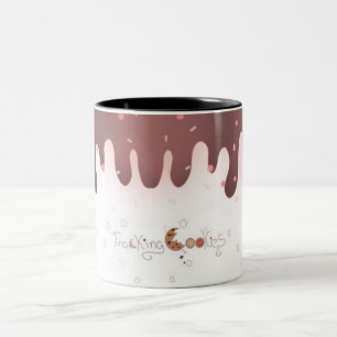 Spurhaltung der Plätzchen-Tasse Zweifarbige Tasse