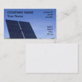 Spurhaltung des Sonnenkollektors Visitenkarte (Vorne/Hinten)