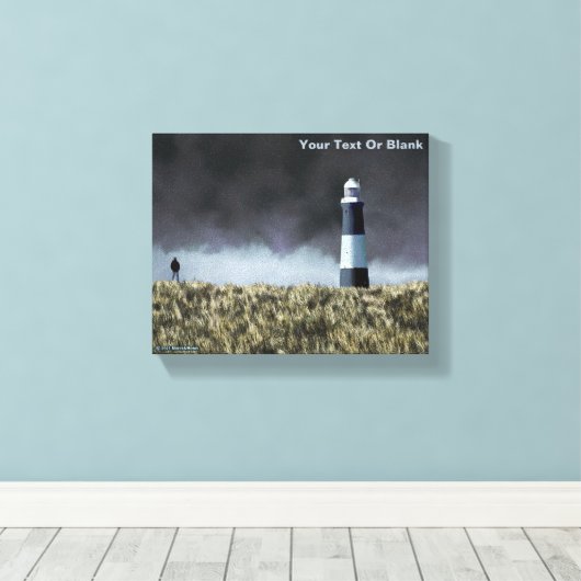 Spurn Point Lighthouse Leinwanddruck (Insitu (Holzboden))