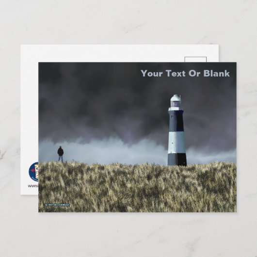 Spurn Point Lighthouse Postkarte (Vorne/Hinten)