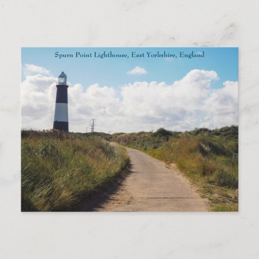 Spurn Point Lighthouse, Yorkshire, Postcard Postkarte (Vorderseite)