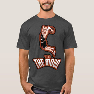 Spurs Basketball zum Mond T-Shirt