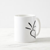 Spurtendes Sass-Herz - Kaffeetasse (VorderseiteRechts)
