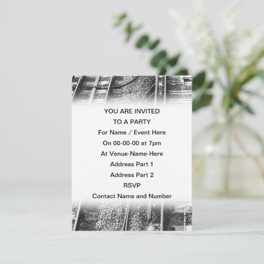 Spurweite Einladung (Stehend Vorderseite)