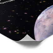 Sputnik 1 Earth Satellite Poster (Ecke)
