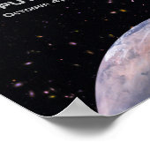 Sputnik 1 Earth Satellite Poster (Ecke)