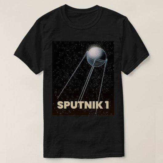 Sputnik 1 erster Satellit T-Shirt (Design vorne)