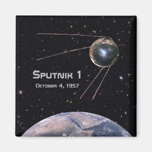 Sputnik 1 Satellit der Erde Magnet