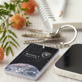 Sputnik 1 Satellit der Erde Schlüsselanhänger (Vorderseite rechts)