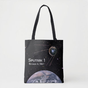 Sputnik 1 Satellit der Erde Tasche