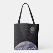 Sputnik 1 Satellit der Erde Tasche (Rückseite)