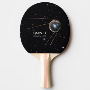 Sputnik 1 Satellit der Erde Tischtennis Schläger