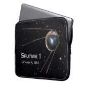 Sputnik 1 Satellit Laptopschutzhülle (Vorderseite Links)