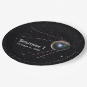 Sputnik 1 Satellit Pappteller (Schrägansicht)