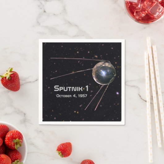 Sputnik 1 Satellit Serviette (Beispiel)