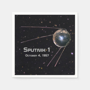 Sputnik 1 Satellit Serviette