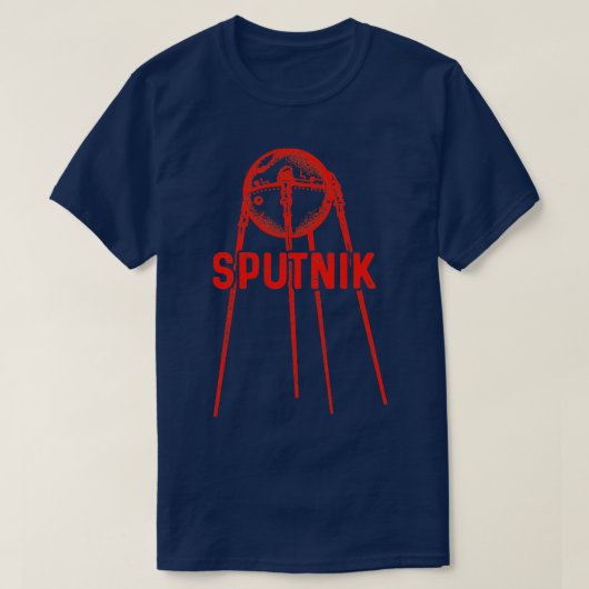 Sputnik 1 Satellite sowjetische Gewerkschaft 19571 T-Shirt (Design vorne)