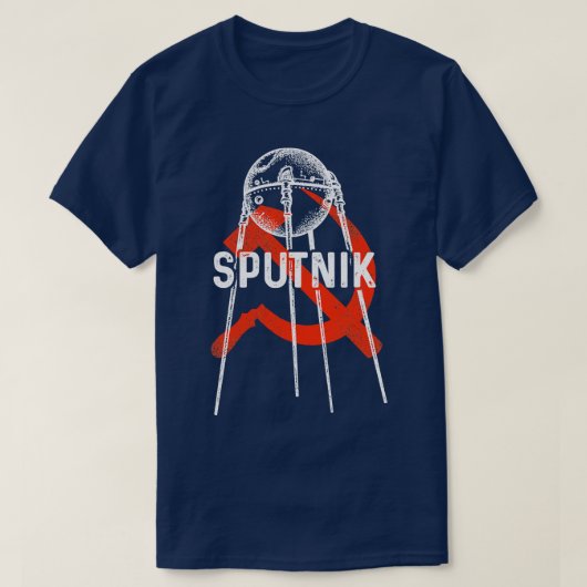 Sputnik 1 Satellite sowjetische Gewerkschaft 1957 T-Shirt (Design vorne)