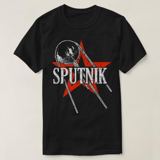 Sputnik 1 Satellite sowjetische Gewerkschaft 1957 T-Shirt (Design vorne)