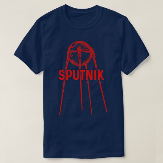 Sputnik 1 Satellite sowjetische Gewerkschaft 1957  T-Shirt (Design vorne)