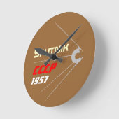 Sputnik Design DDR Runde Wanduhr (Winkel)
