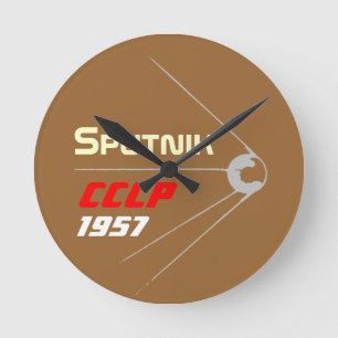 Sputnik Design DDR Runde Wanduhr