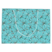 Sputnik-Muster aus der Mitte des Jahrhunderts, Rob Große Geschenktüte (Rückseite)