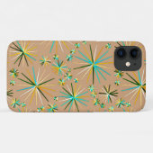 Sputnik-Muster aus der Mitte des Jahrhunderts, Tau Case-Mate iPhone Hülle (Rückseite (Horizontal))