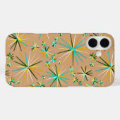 Sputnik-Muster aus der Mitte des Jahrhunderts, Tau Case-Mate iPhone Hülle (Rückseite (Horizontal))