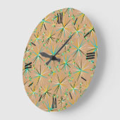 Sputnik-Muster aus der Mitte des Jahrhunderts, Tau Große Wanduhr (Winkel)