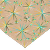 Sputnik-Muster aus der Mitte des Jahrhunderts, Tau Tischdecke (Schrägansicht)