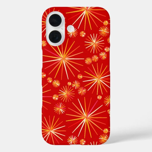 Sputnik-Muster aus der Mitte des Jahrhunderts, tie Case-Mate iPhone Hülle (Rückseite)