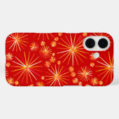 Sputnik-Muster aus der Mitte des Jahrhunderts, tie Case-Mate iPhone Hülle (Rückseite (Horizontal))