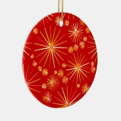 Sputnik-Muster aus der Mitte des Jahrhunderts, tie Keramik Ornament (Rechts)