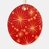 Sputnik-Muster aus der Mitte des Jahrhunderts, tie Keramik Ornament (Links)