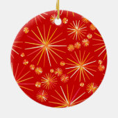 Sputnik-Muster aus der Mitte des Jahrhunderts, tie Keramik Ornament (Hinten)