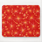 Sputnik-Muster aus der Mitte des Jahrhunderts, tie Mousepad (Vorne)