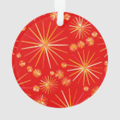 Sputnik-Muster aus der Mitte des Jahrhunderts, tie Ornament (Rückseite)