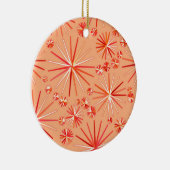 Sputnik-Muster des Mittelzentrums, Korallenschatti Keramik Ornament (Rechts)