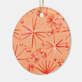 Sputnik-Muster des Mittelzentrums, Korallenschatti Keramik Ornament (Links)